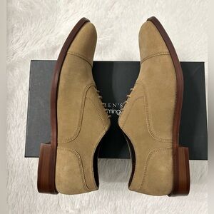 The Men’s Store Bloomingdale’s Cap Toe Suede Oxford - Tan